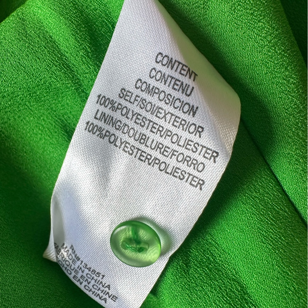 🏷️ NWT WAYF Kelly Satin Slip Dress in Green. Size XS - Picture 8 of 9
